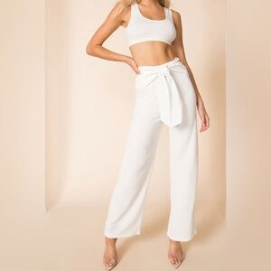 Super down jordayn tie waist pants